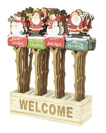 RCS - Garden Stick - Holiday Santa or Snowman - 89644 / 81653422