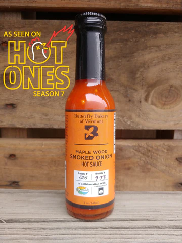 Butterfly Bakery VT - Maplewood Smoked Onion Hot Sauce 5oz