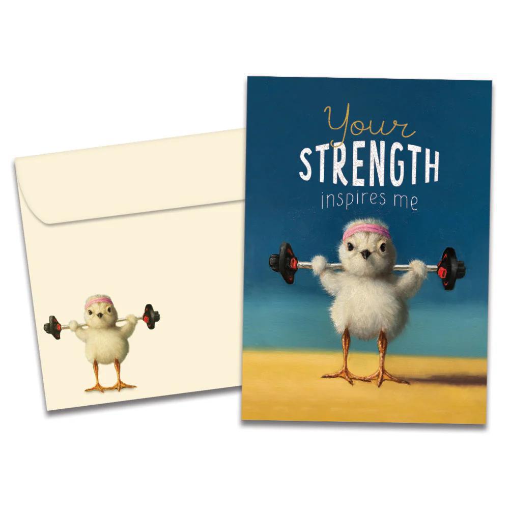 Tree-Free Greetings - Support & Encouragement Card - Strength Chick 20823