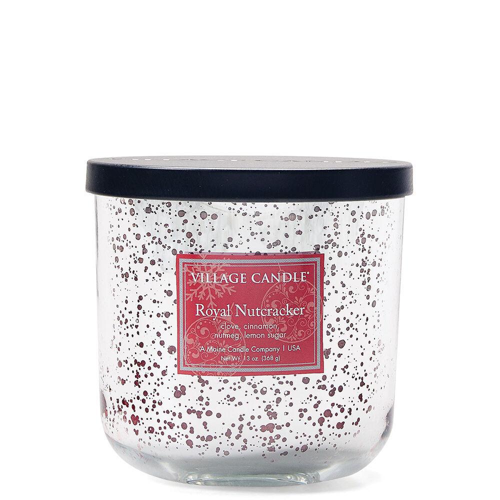 Stonewall Kitchen - Village Candle - Royal Nutcracker - Mercury Glass Tumbler 14oz 4165002
