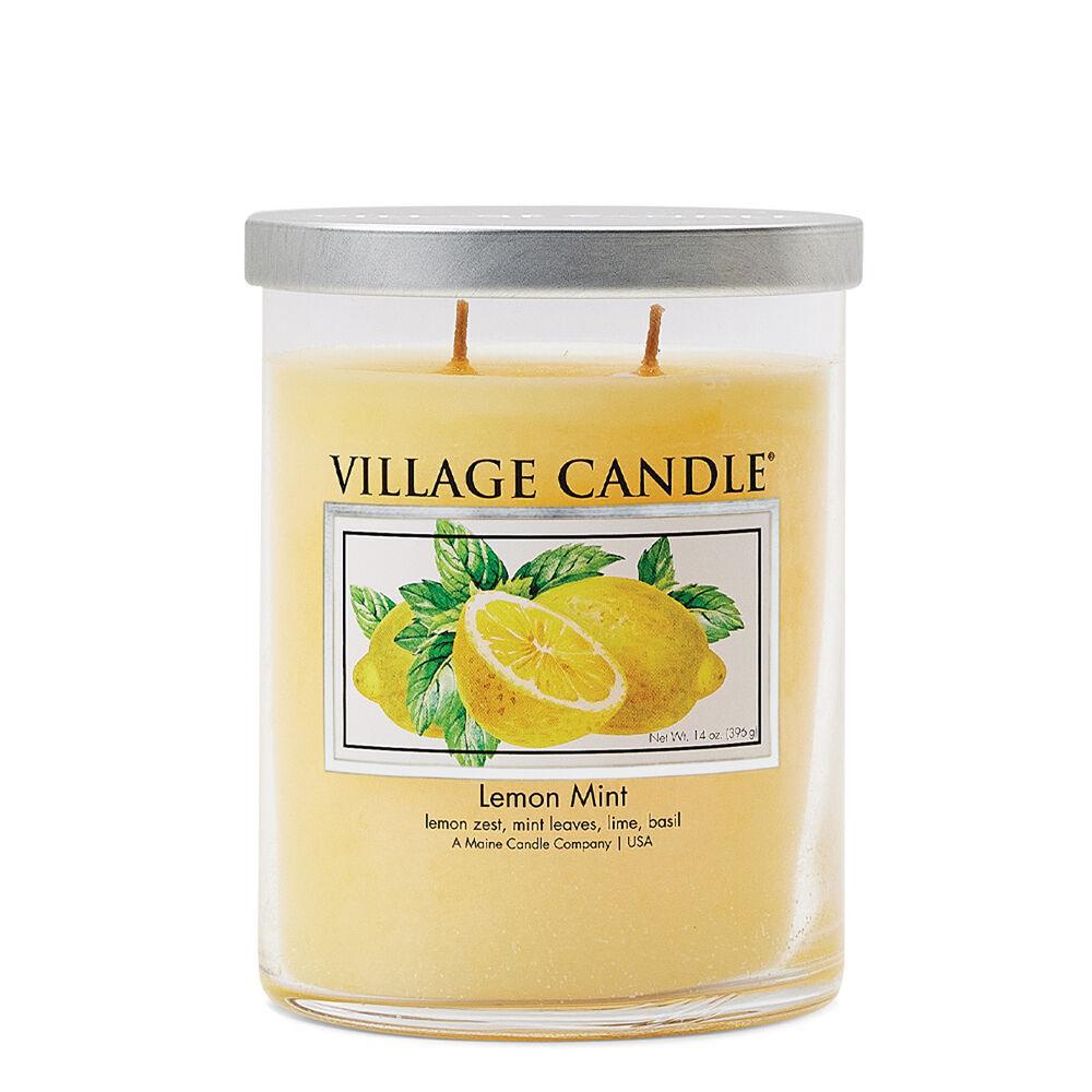 Stonewall Kitchen - Village Candles - Lemon Mint  - Medium Tumbler 14oz 4180071 DISVEN