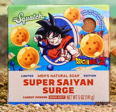 Dr. Squatch - Dragon Ball Z - Super Saiyan Surge (Goku) Bar Soap 5 oz - WH-BAR-SSS-01