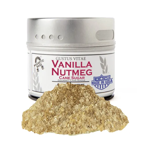 Gustus Vitae Vanilla Nutmeg Cane Sugar  Tin