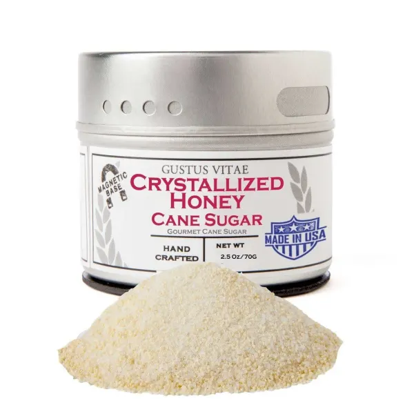 Gustus Vitae  Crystallized Honey Cane Sugar  Tin