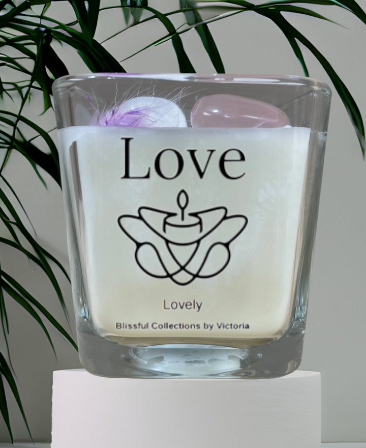 Blissful Collections by Victoria - Love Candle 10 oz Cube w/ Lid - 5216