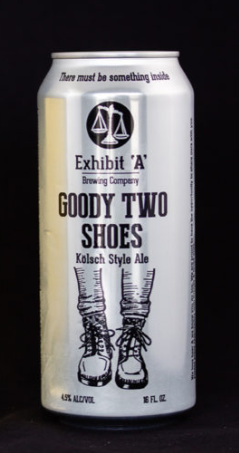 Exhibit 'A' Brewing Company - Goody Two Shoes - 4 Pack 16 oz Cans - 2170363