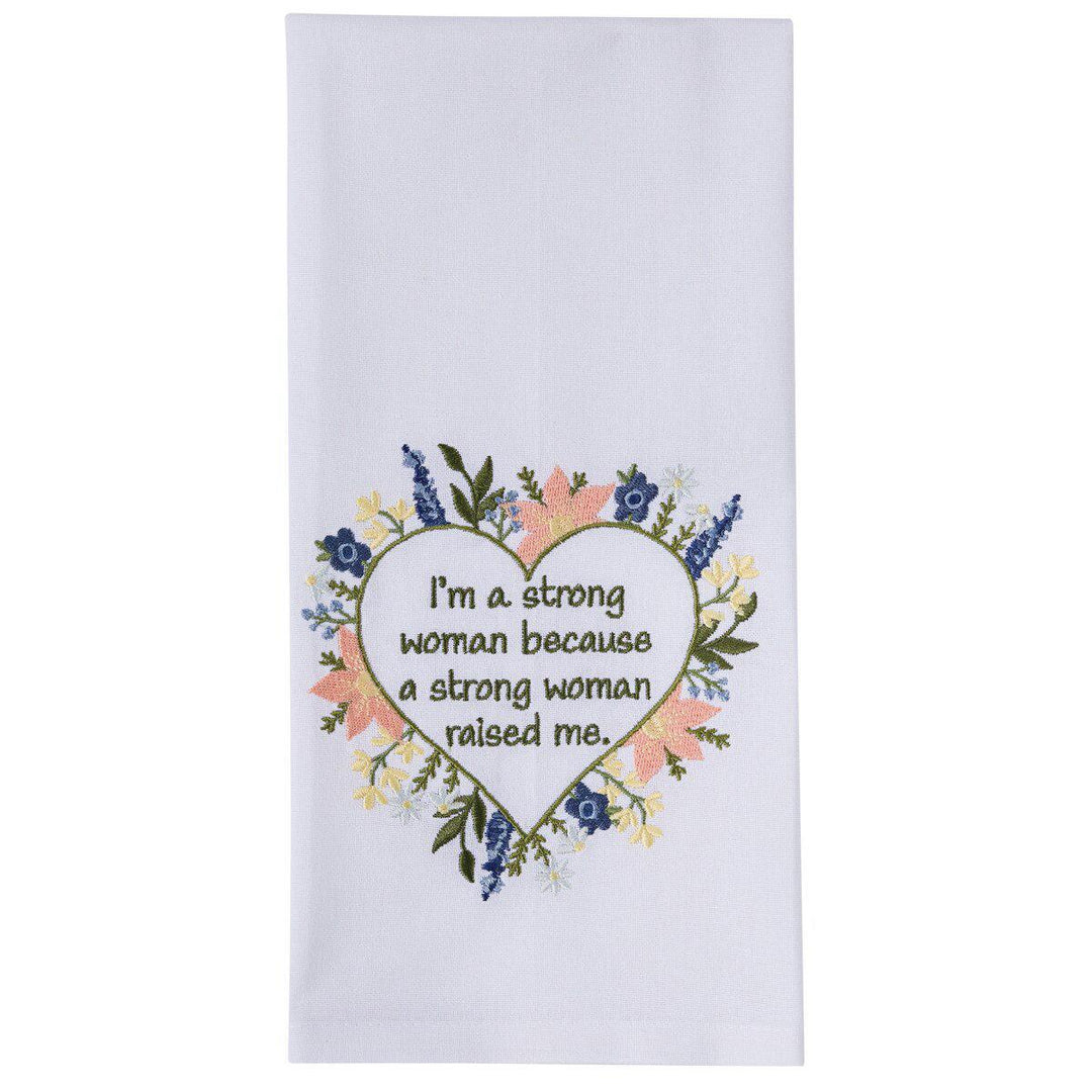 Park Designs - A Strong Women Raised Me Dishtowel - 7499-371