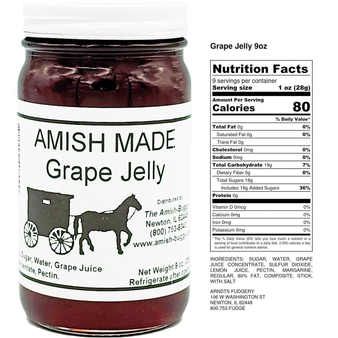 Arndt's Fudgery Amish Made Grape Jelly 9 oz DISSVF