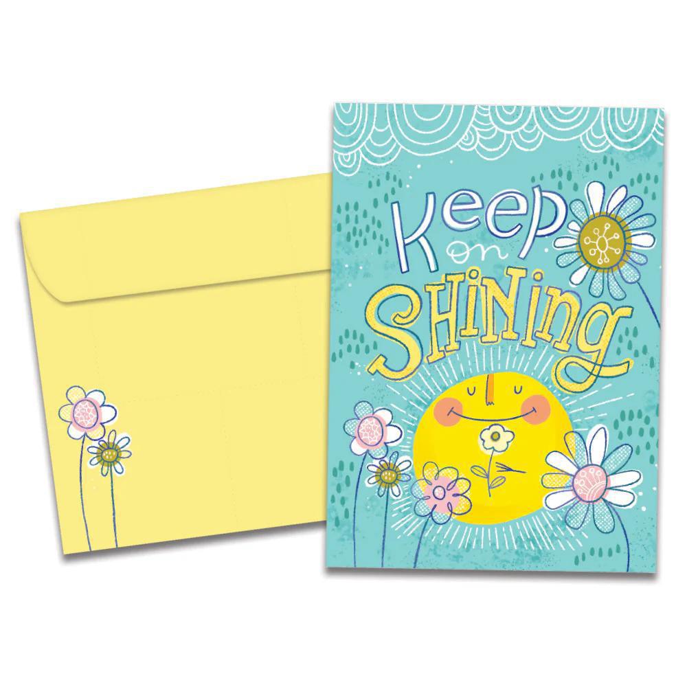 Tree-Free Greetings - Just Because Card - Keep On Shining 19976