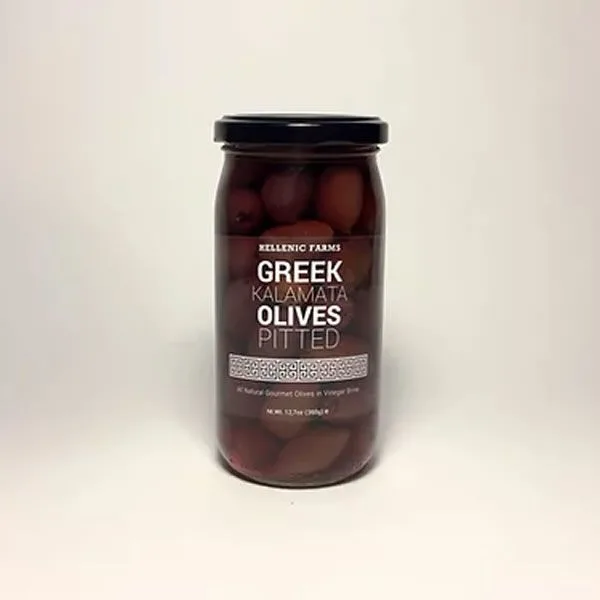 Hellenic Farms - The Mediterranean Collection - Kalamata olives Pitted 12.7 oz - 801-7NEOL