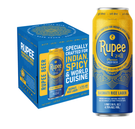 Rupee - Basmati Rice Lager 4 Pack 6 oz Cans - 607604 DISSVF