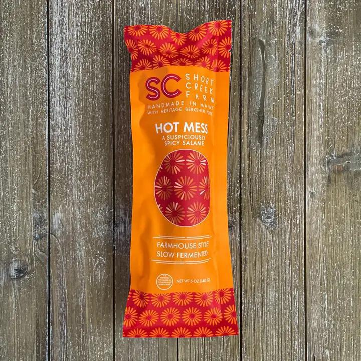 Short Creek Farm  - Hot Mess Salami 5 oz 1040-1070-0500 DISSVF