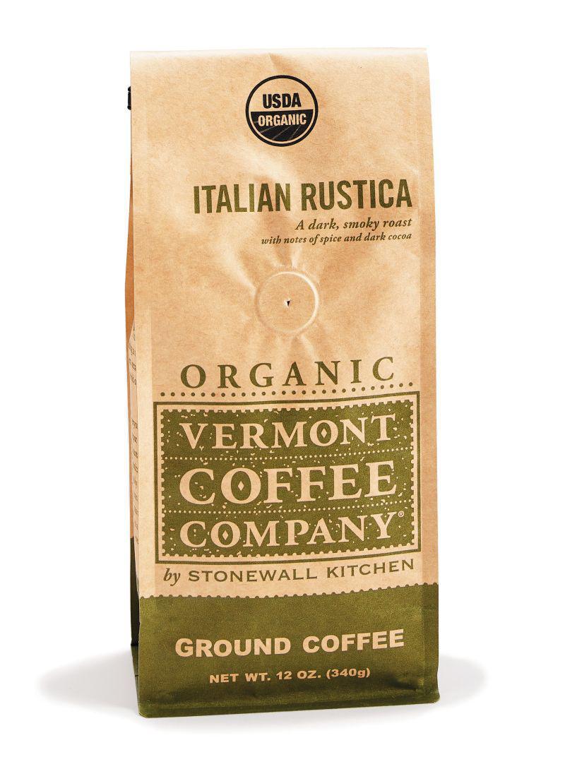 Stonewall Kitchen - Vermont Coffee Company - Organic Italian Rustica Ground Coffee 12 oz - 381261