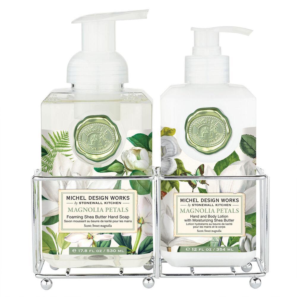 Stonewall Kitchen - Michel Design Works - Magnolia Petals Hand Care Caddy 17.8 / 12 oz - 846419 DISVEN