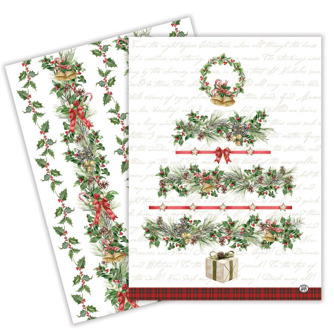 Stonewall Kitchen - Michel Designs Works - Holiday Garland Kitchen Towel Set of 2 - 830446