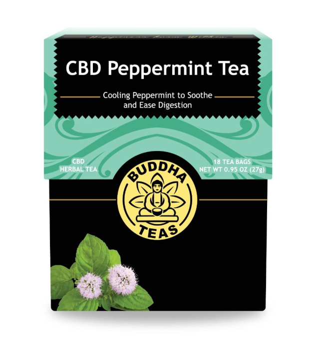 Buddha Teas - CBD Peppermint Tea - 18 Tea Bags - 64662
