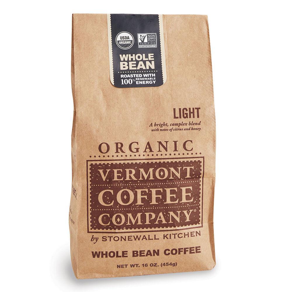 Stonewall Kitchen - Vermont Coffee Company - Organic Light Roast Whole Bean Coffee 16 oz - 381604 DISSVF