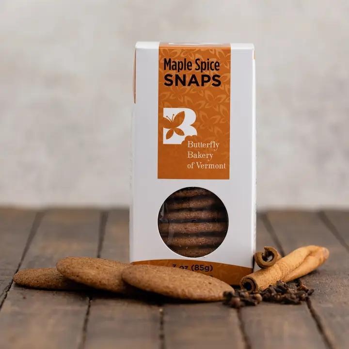 Butterfly Bakery VT - Maple Spice Snaps 10oz