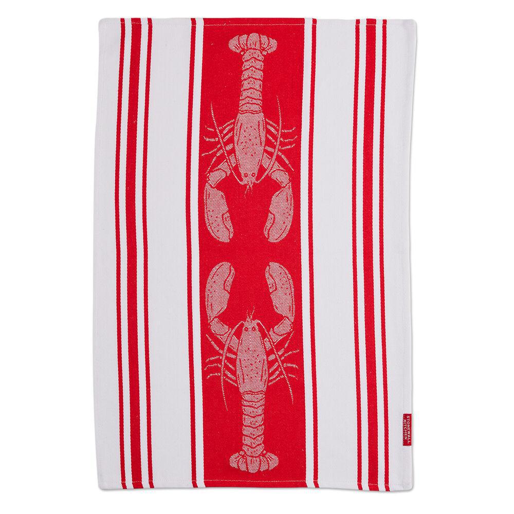 Stonewall Kitchen - Lobster Jacquard Stripe Tea Towel 608833