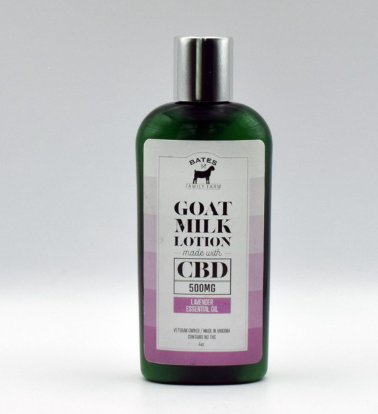 Bates Family Farm - 4oz CBD Goat Milk Lotion - Lavender 500MG