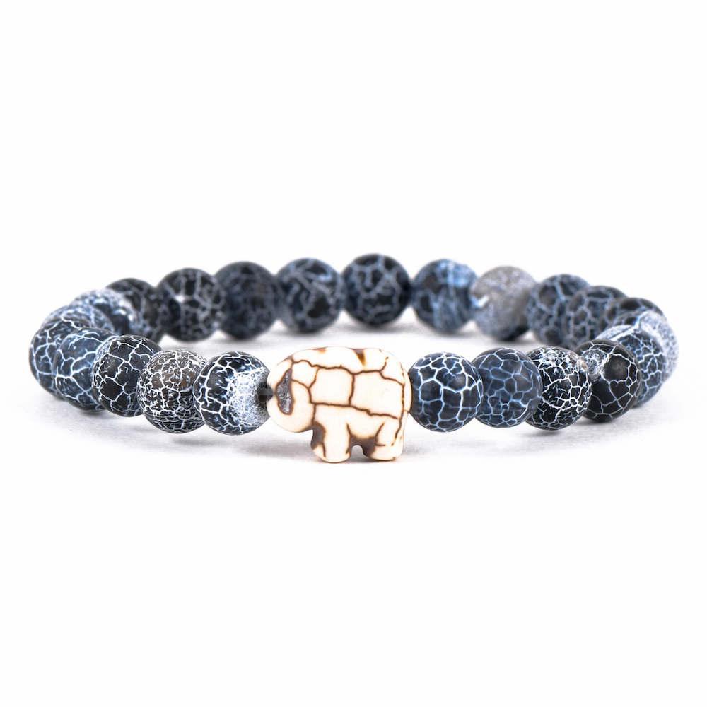Fahlo - The Excursion Bracelet - Tracks a Lion - River Blue DISVEN