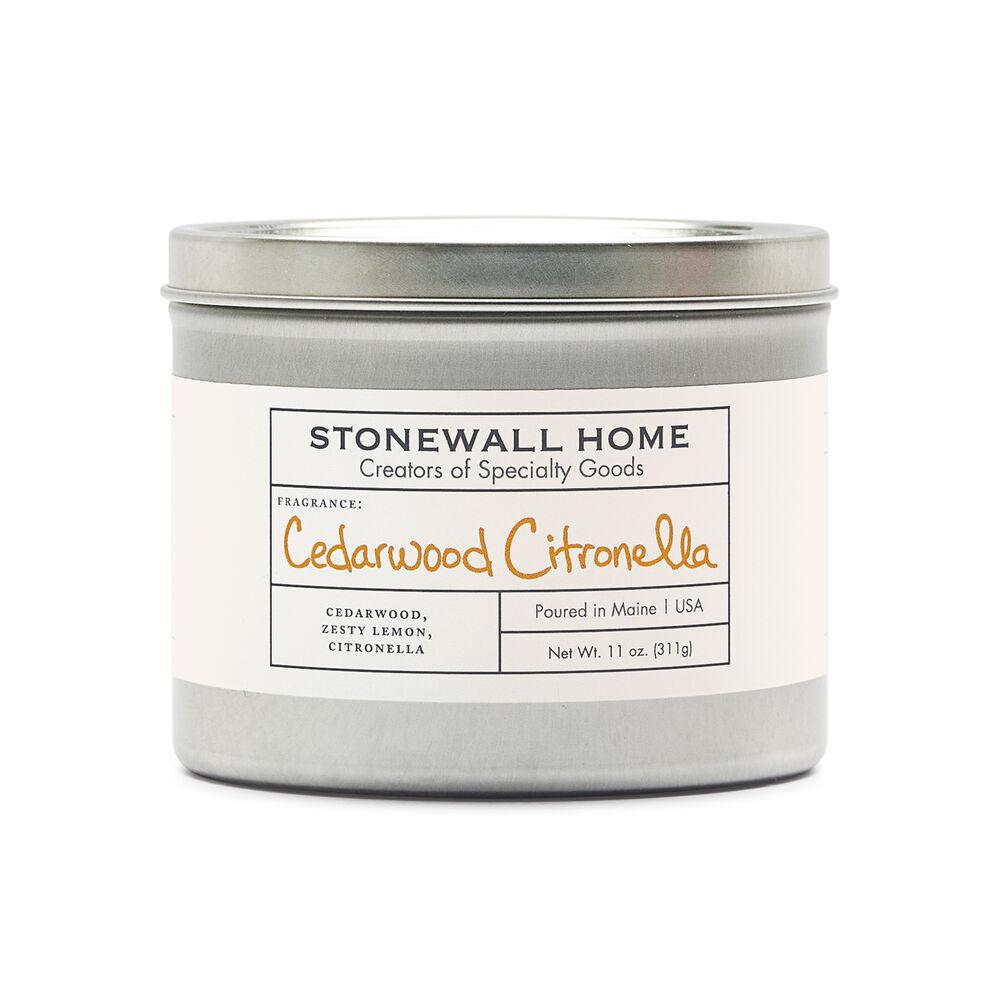 Stonewall Kitchen - Stonewall Home - Cedarwood Citronella Candle 11 oz Tin - 651303