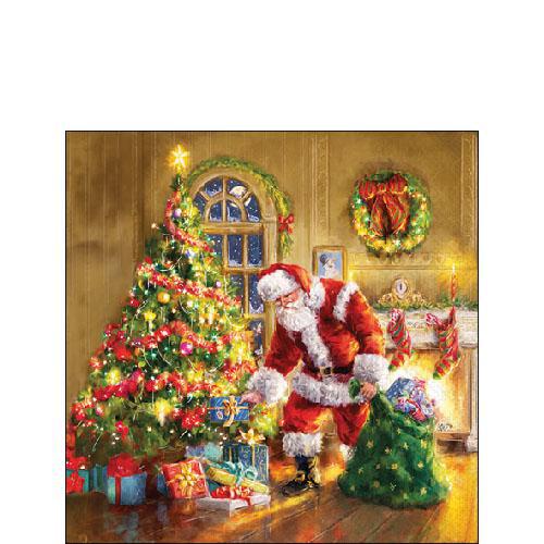 Ampelco Napkin Cocktail ''Gifts Under Christmas Tree'' 307-32518900
