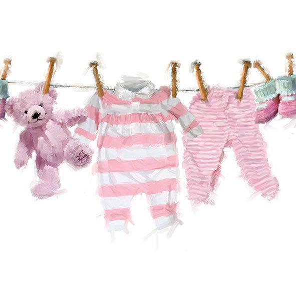 Ampelco - Baby Girl Clothes Lunch Napkin - 13313980