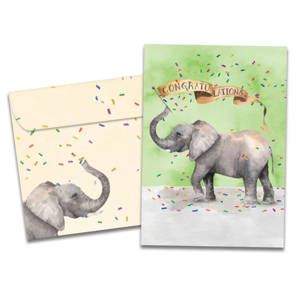 Tree-Free Greetings - Congratulations Card - Congrats Elephant 20865