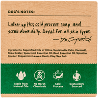 Dr. Squatch - Spearmint Basil Scrub Bar Soap 5 oz - WH-BAR-SBS-01