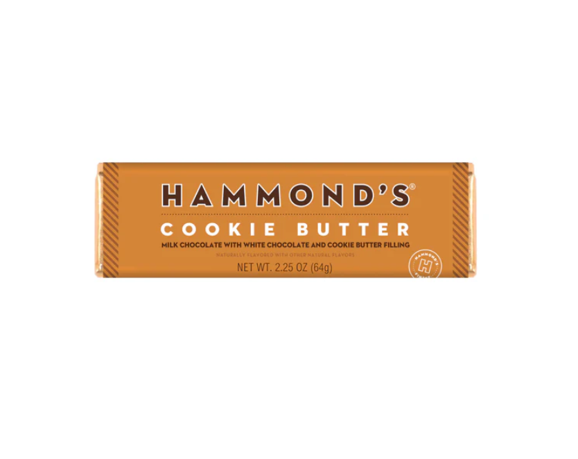 Hammond's Candies - White & Milk Chocolate Cookie Butter Candy Bar 2.25 oz - OC29112
