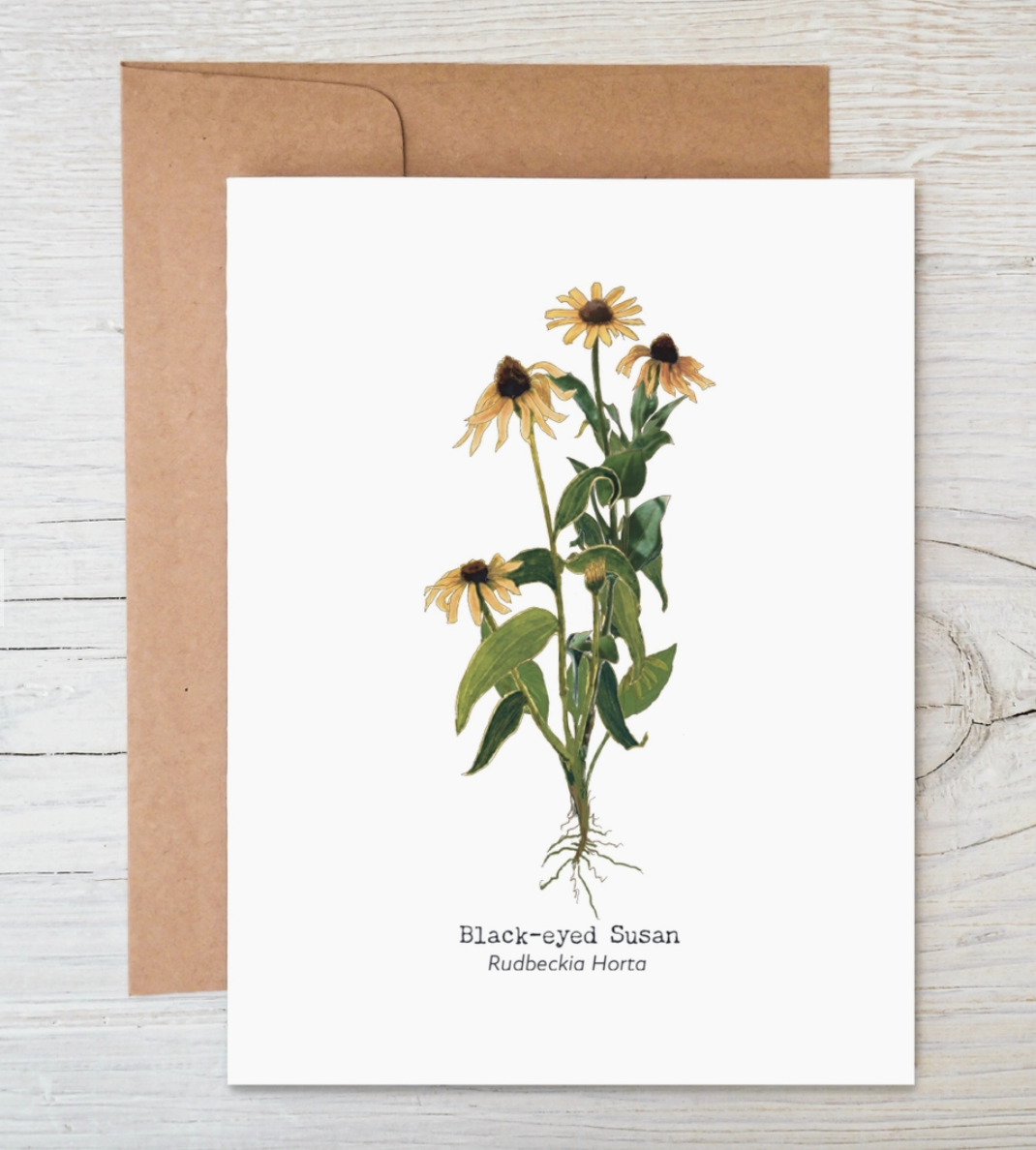 Raven's Edge Studio - Wildflower Seed Card ~ Black-eyed Susan