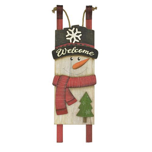 RCS -  Decor Sleigh Snowman - 84623