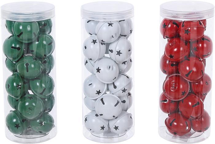 Special T Large Metal 2" Bell Box Red, White, Or Green Set of 18 C23821
