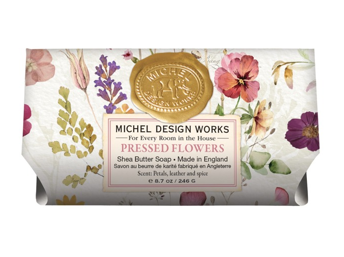 Stonewall Kitchen - Michel Design Works - Pressed Flowers Large Bath Soap Bar 8.7 oz - 802447