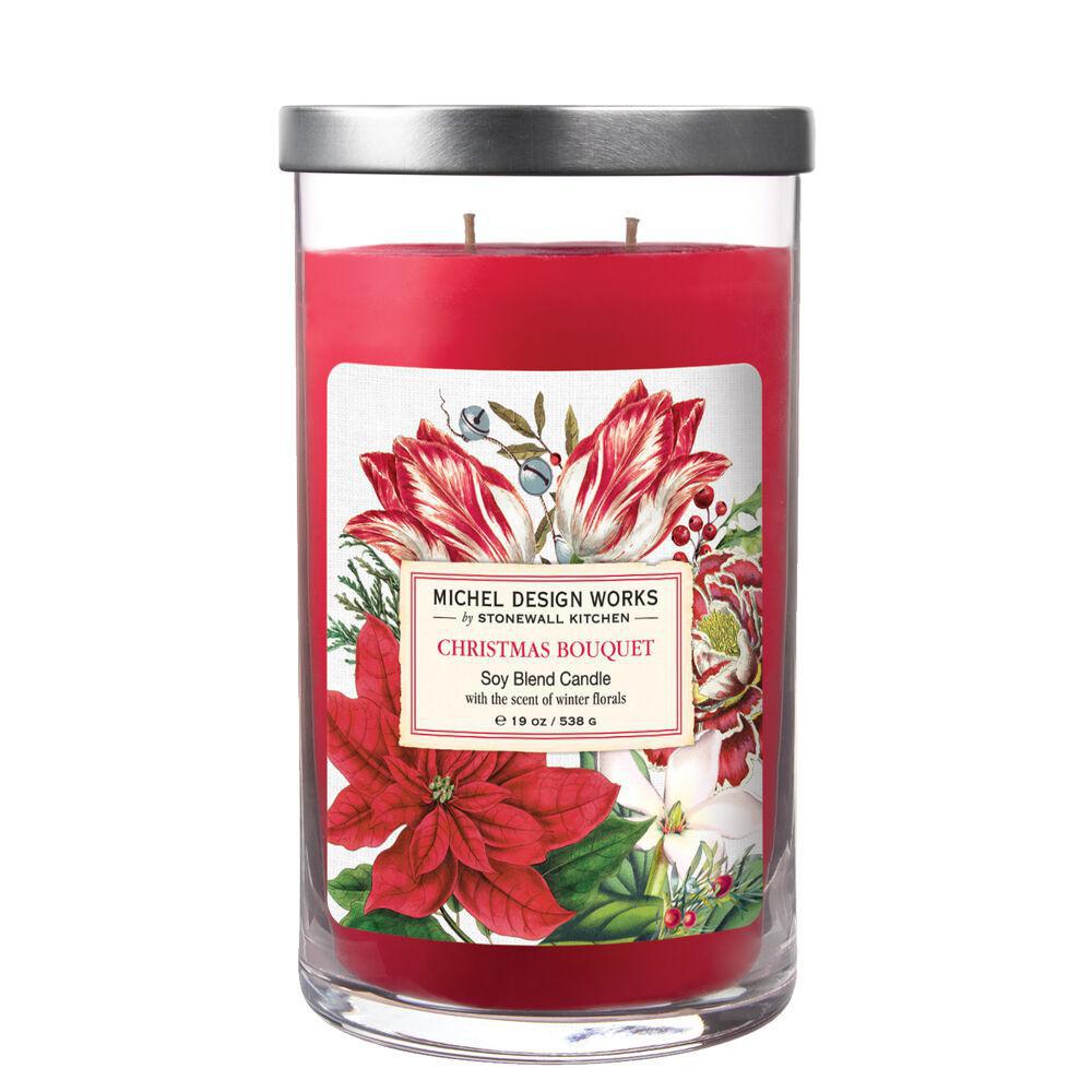 Stonewall Kitchen - Michel Design Works - Christmas Bouquet Large Tumbler Candle 19 oz - 837361 DISVEN