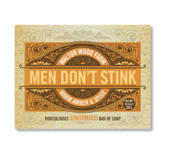 Walton Wood Farm - Men Don't Stink Large Bar Soap 10.5 oz - MNSOG