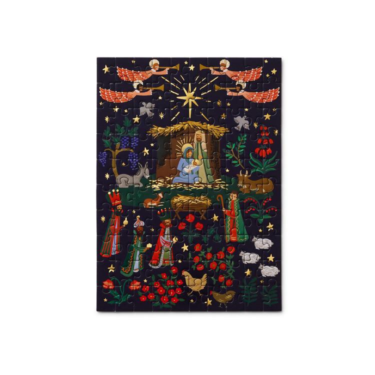 Rifle Paper Co. - Nativity Mini Jigsaw Puzzle - PMX002