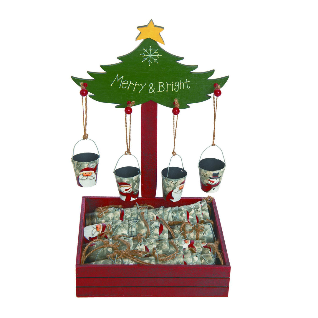 Transpac - Metal Rustic Bucket Orns TC01117