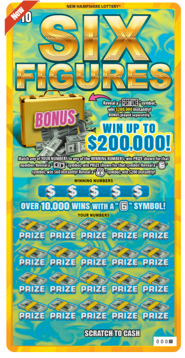 Scratch - $10 - Six Figures - 1706