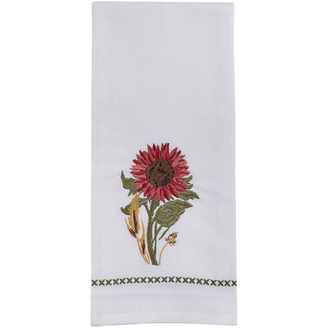 Park Designs - Red Sunflower Dishtowel Embroidered - 7499-474