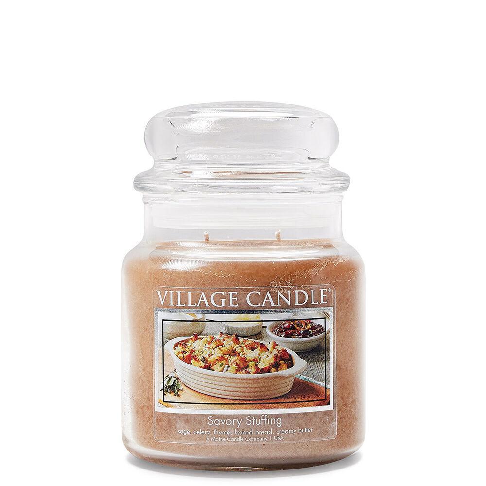 Stonewall Kitchen - Village Candles - Savory Stuffing - Medium Glass Dome - 14 oz 4160313 DISSVF
