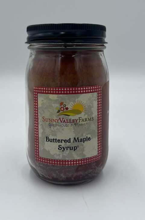 Sunny Valley Farms -  Candle - Buttered Maple Syrup - 12 oz Pint BMSP