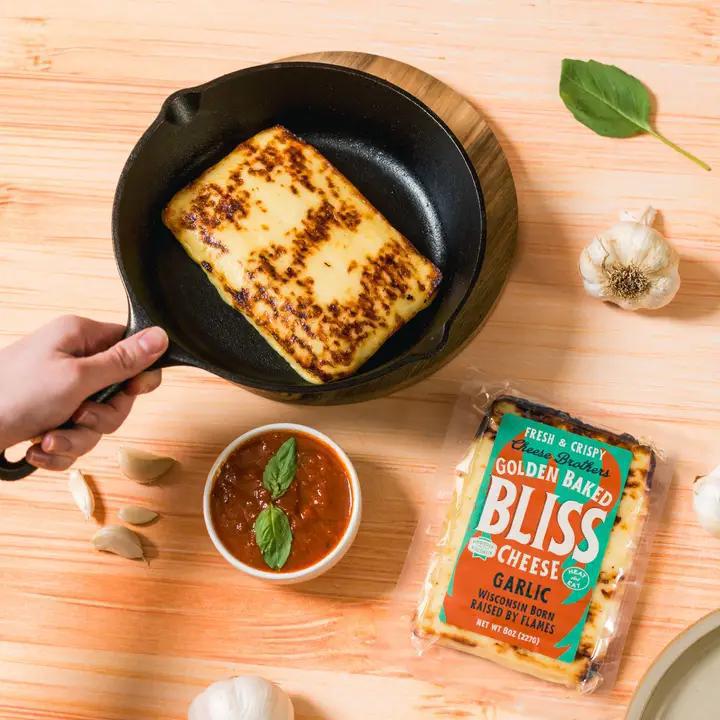 Cheese Brothers - Garlic Golden Baked Bliss Cheese 8 oz - CB130