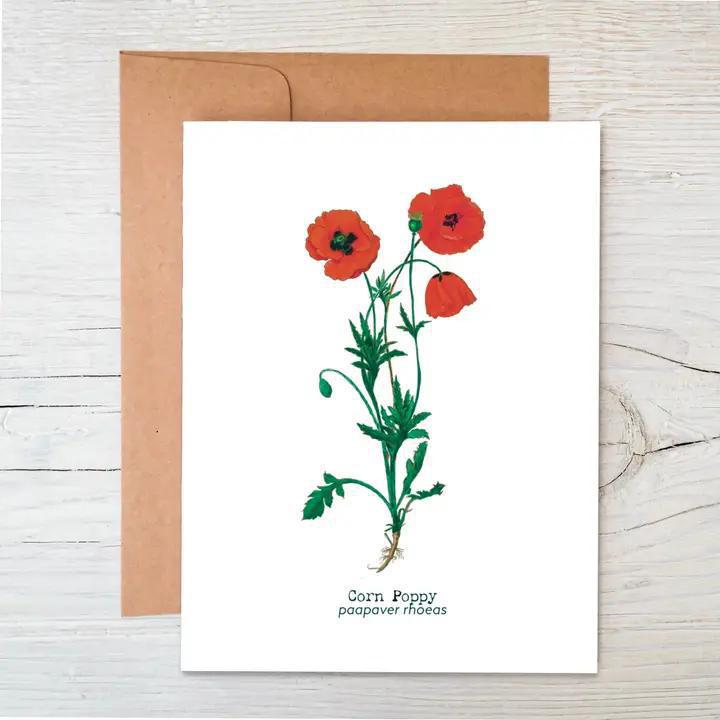 Raven's Edge Studio - Wildflower Seed Card - Corn Poppy
