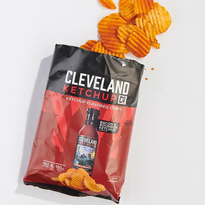 Cleveland Ketchup Co. - Bacon & Bourbon Ketchup Chips 2.75 oz DISSVF