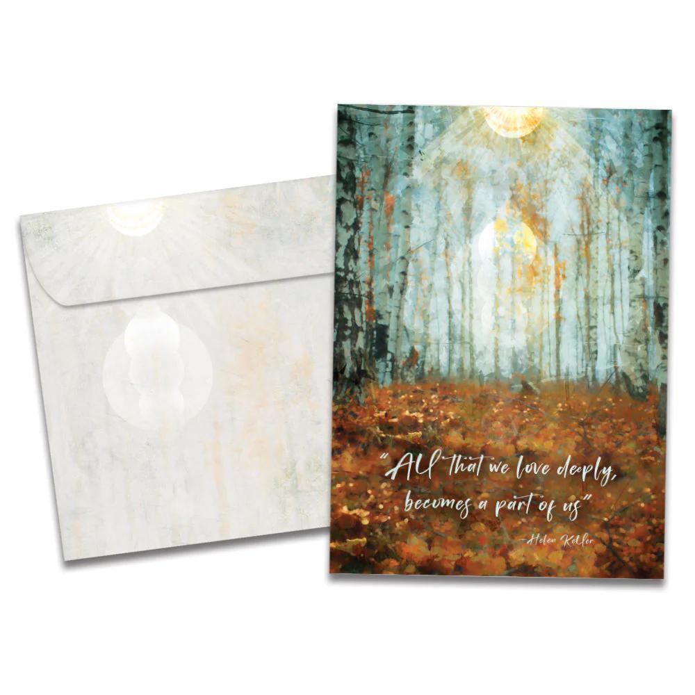 Tree-Free Greetings - Sympathy Card - All That we Love Deeply Becomes Part of Us 21504