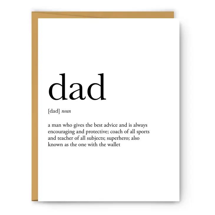 Footnotes - Dad Definition - Father's Day Card - FN0278C