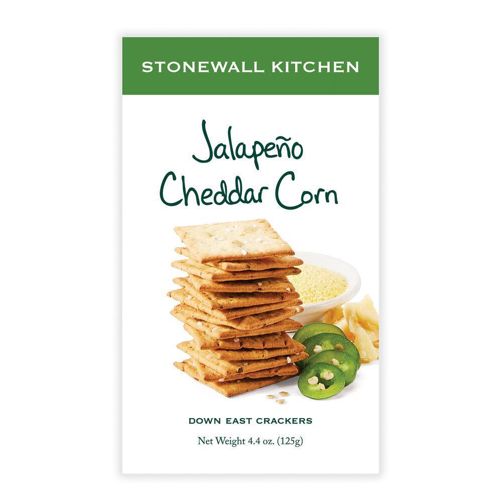 Stonewall Kitchen Jalapeno Cheddar Corn Crackers 4.4 oz box 553189