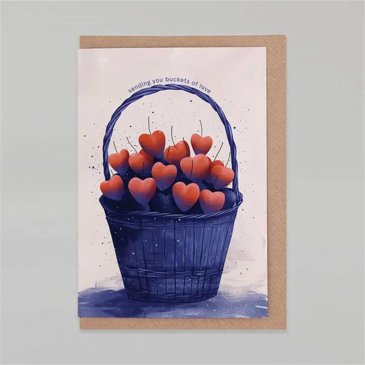 Botanopia - Sending You Buckets of Love | Get Well Card | Friendship - GC089